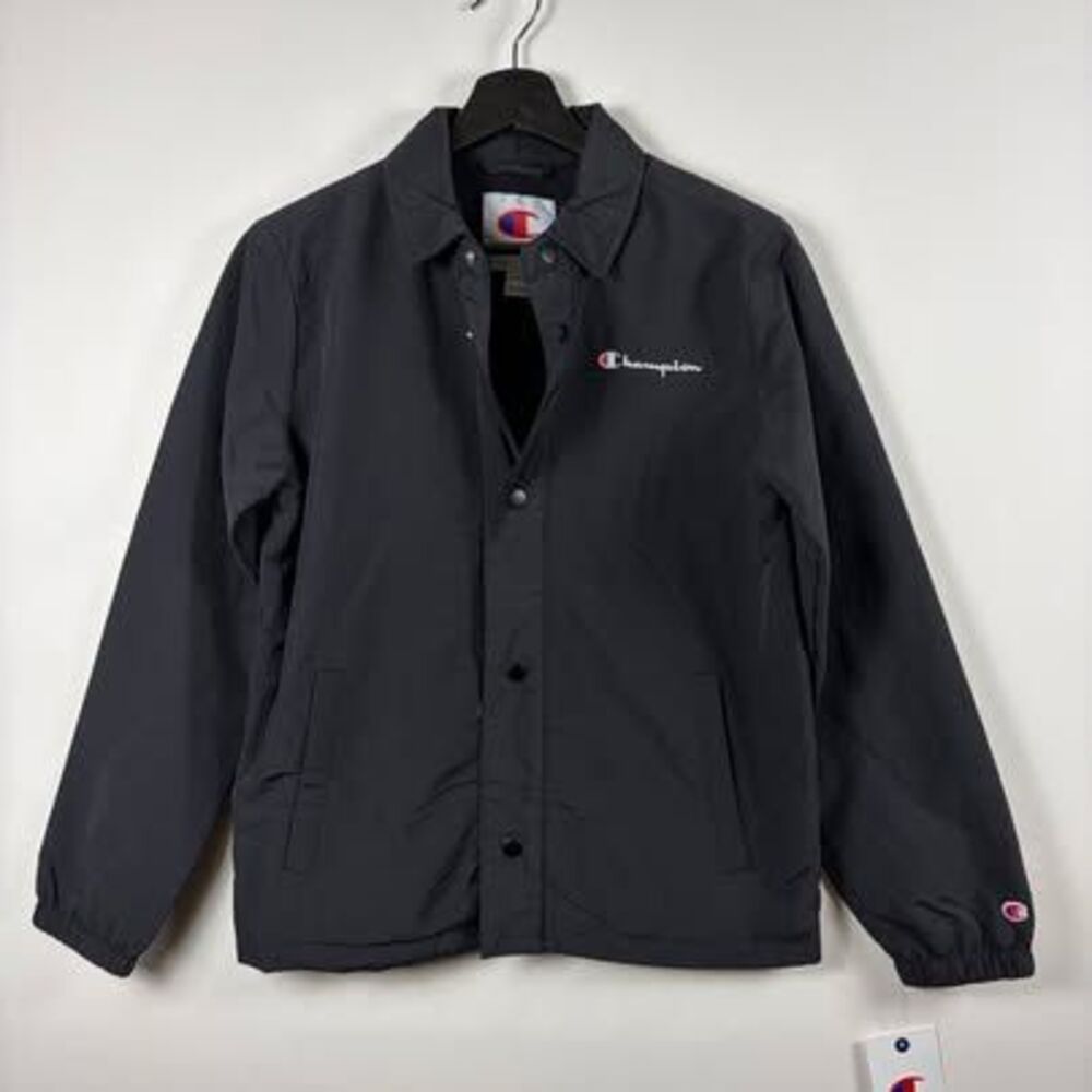 Champion Youth Classic Coach's Nylon Jacket Water Resistant Black XL 18/20 NEW.